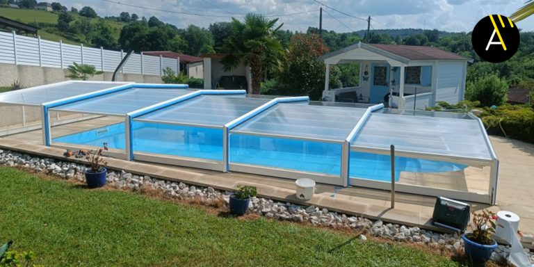 Réparation d’un abri de piscine Eureka en Gironde