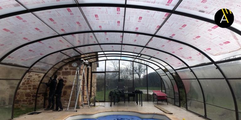 Rénovation d’un abri de piscine en Gironde