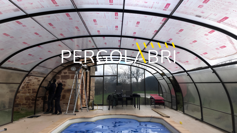 Rénovation d'un abri de piscine Swim All Season à Castillon-la-Bataille