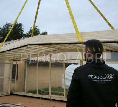 Rachat abris de piscine par Pergolabri - aerien