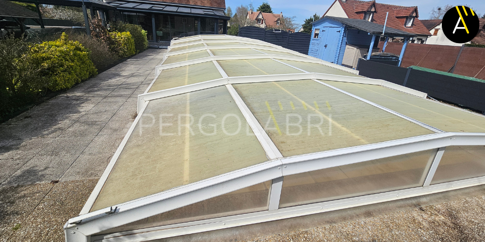 pergolabri - rénovation polycarbonate abri de piscine Swim Protec