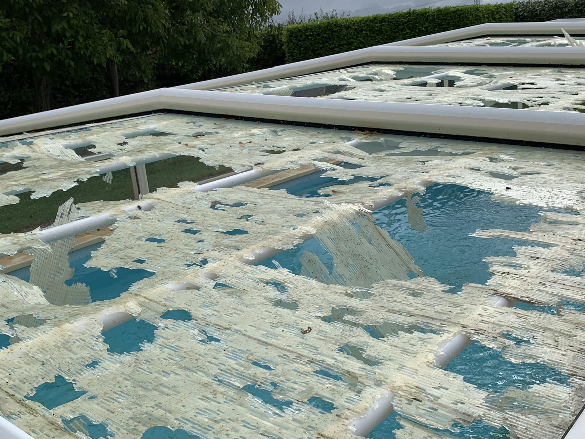 Abri de piscine Eureka - grêle 1
