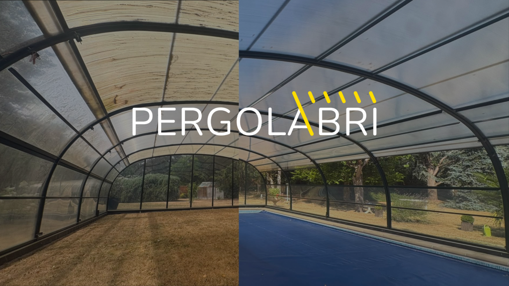 Réparation d&rsquo;abri de piscine à Carcassonne : changement de plaques en polycarbonate